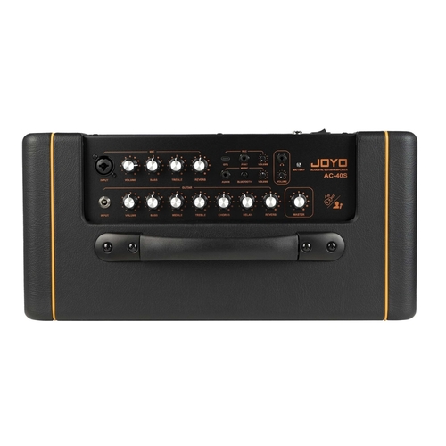 מגבר גיטרה אקוסטי JOYO AC-40S - מגבר נטען 40 וואט עם שני רמקולים 6.5 אינץ' וסוללת ליתיום מובנית, מיועד לזמרים-יוצרים והופעות חוץ