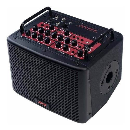 מגבר אקוסטי JOYO BSK-40 שחור - מגבר נטען 40 וואט עם בלוטות' ומכונת תופים לגיטרה אקוסטיקה והופעות חיצוניות