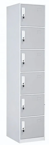 לוקר מתכת 6 תאים לאחסון אישי 38x45x180 ס