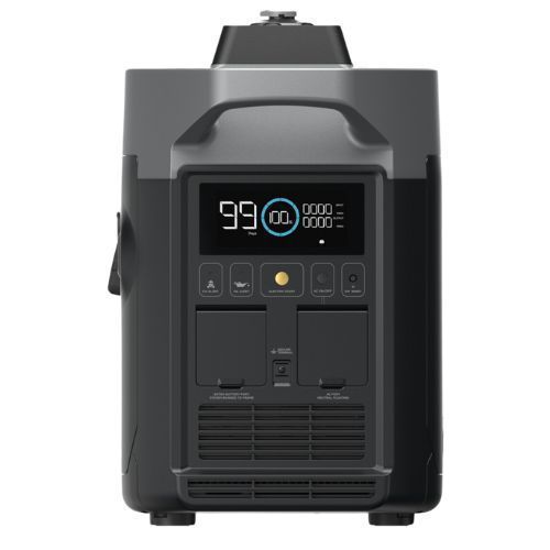 חבילת תחנת כח ניידת DELTA PRO קיבולת 3.6Kwh - כולל גנרטור חכם היברידי בנזין/גז ECOFLOW + פאנל סולארי קשיח משוריין 400W
