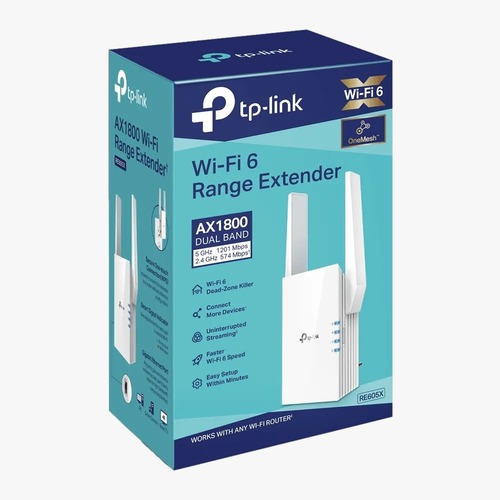 מגדיל טווח TP-LINK RE605X AX1800 WI-FI6