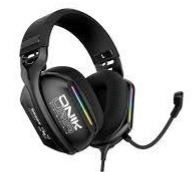 אוזניות גיימינג Onikuma X12 עם חוט USB, תאורת RGB, אוזניות גיימר ספורט אלקטרוניות ומיקרופון חיצוני רב-כיווני