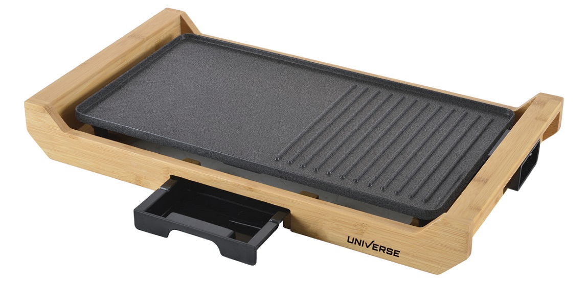 מחבת גריל חשמלי קרמי UNIVERSE 3271130 NRI-9045 הספק 1800W