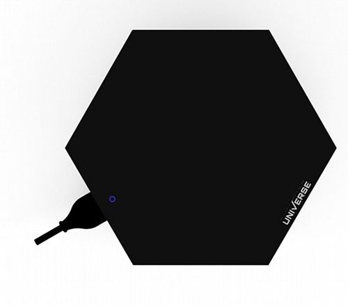 פלטת שבת מתחברת מזכוכית סט רביעייה UNIVERSE NRI-956X4 שחור