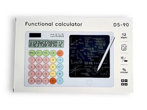 מחשבון שולחני DS-90 עם לוח כתיבה דיגיטלי – 12 ספרות