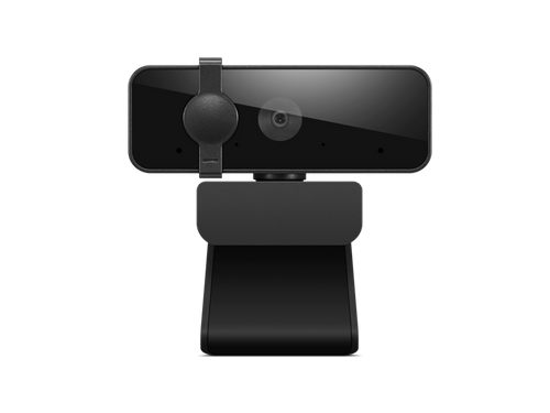 מצלמת אינטרנט שחורה עם מיקרופון בחיבור USB LENOVO 300 FHD Webcam 