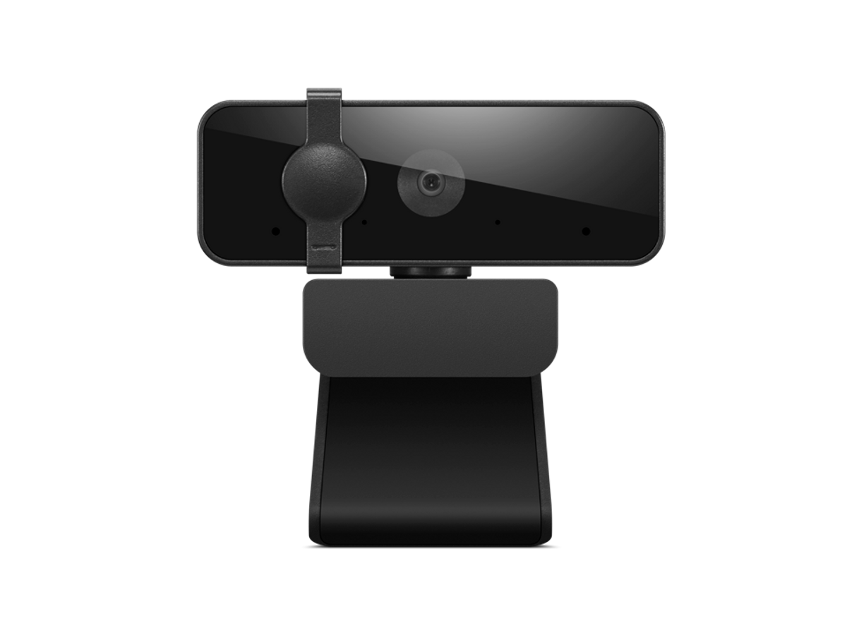 מצלמת אינטרנט שחורה עם מיקרופון בחיבור USB LENOVO 300 FHD Webcam 