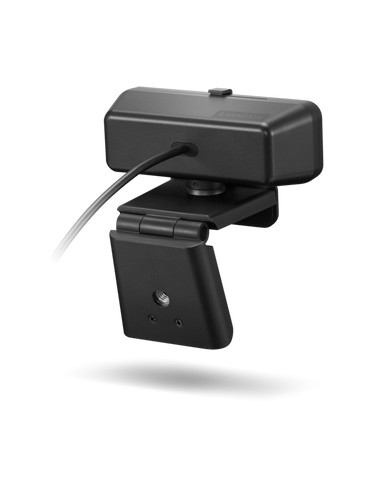 מצלמת אינטרנט שחורה עם מיקרופון בחיבור USB LENOVO 300 FHD Webcam 