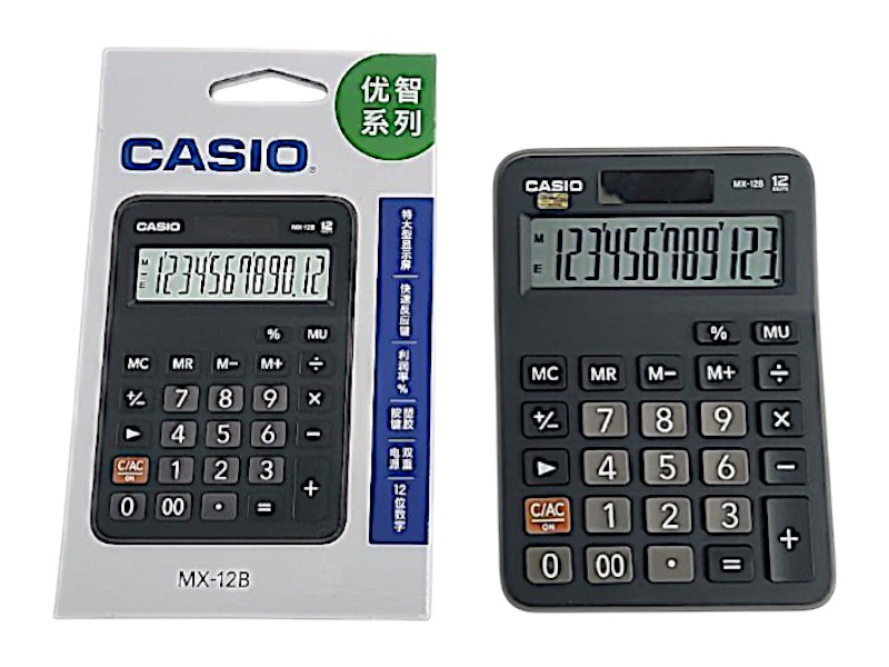 מחשבון שולחני CASIO  – תצוגת 12 ספרות | קומפקטי ואמין מבית קסיו