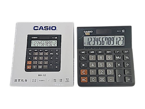 מחשבון שולחני CASIO – תצוגת 12 ספרות | קומפקטי ואמין מבית קסיו