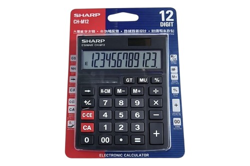 מחשבון שולחני SHARP  – תצוגת 12 ספרות | גדול וברור
