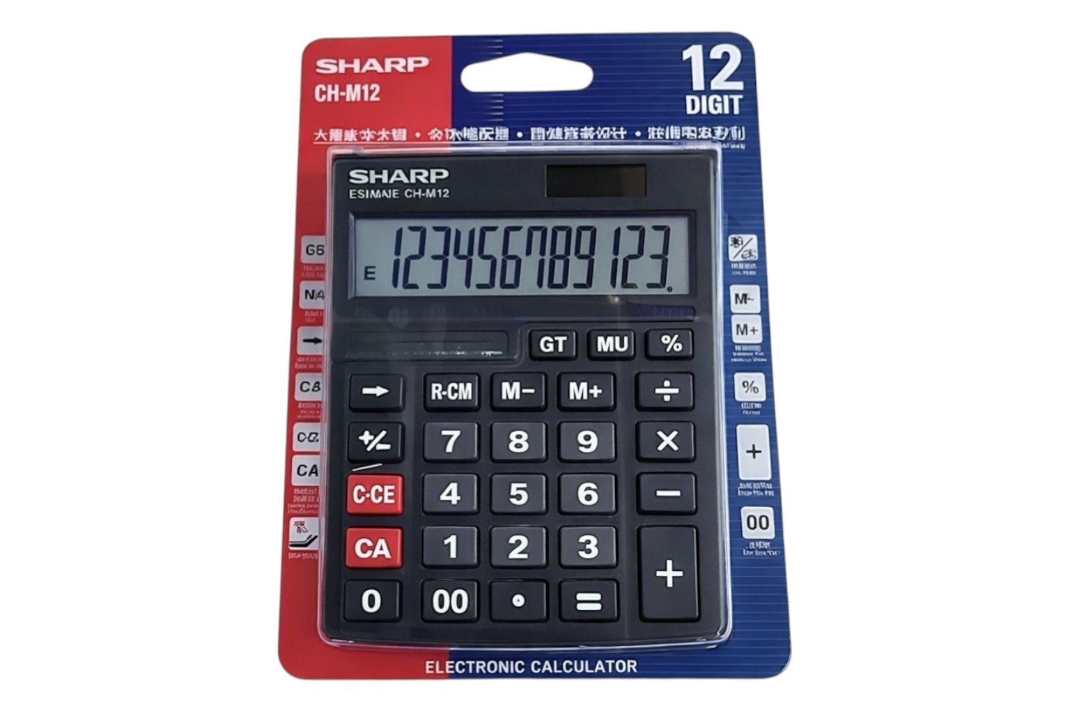 מחשבון שולחני SHARP  – תצוגת 12 ספרות | גדול וברור