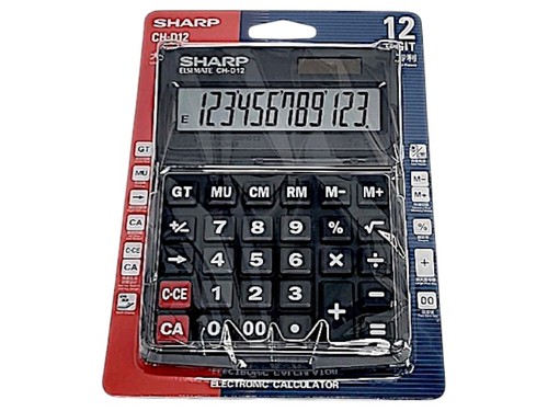 מחשבון שולחני SHARP  – תצוגת 12 ספרות | גדול וברור