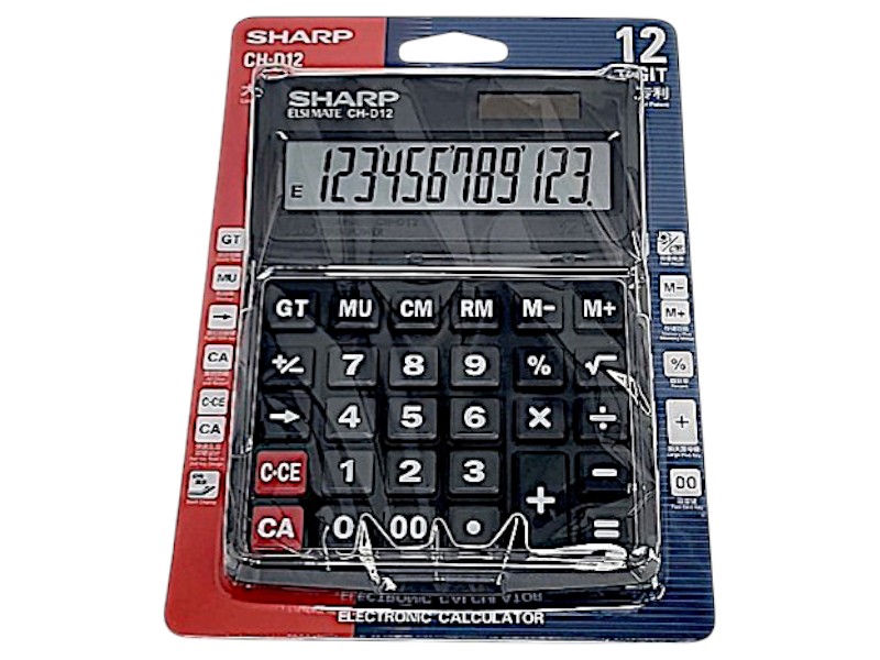 מחשבון שולחני SHARP  – תצוגת 12 ספרות | גדול וברור