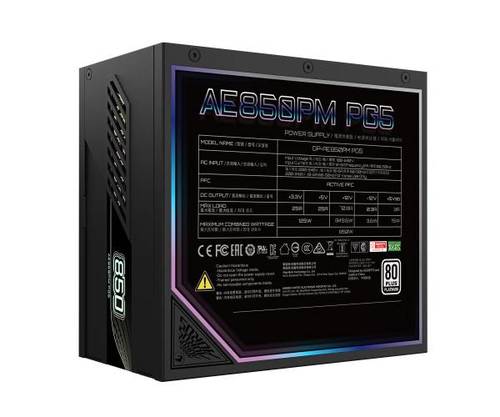 ספק כח  AORUS ELITE P850W 80 Plus Platinum Modular PCIe 5.0