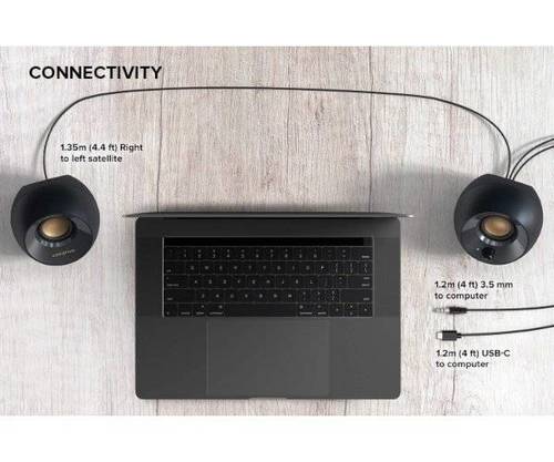 רמקולים למחשב Creative Pebble V2 Black 2.0 USB powered Black