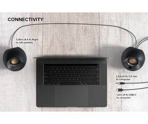 רמקולים למחשב | Creative Pebble V2 Black 2.0 | USB powered Black