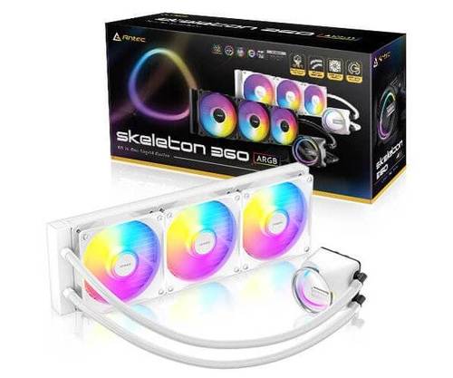 קירור נוזלי משולש Antec SKELETON 360 ARGB White INTEL/AMD