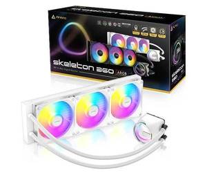 קירור נוזלי משולש | Antec SKELETON 360 ARGB White INTEL/AMD