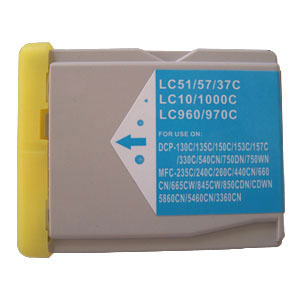 ראש דיו תואם כחול Brother LC1000C