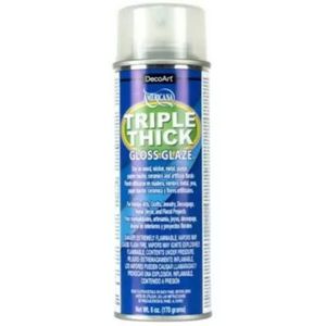 ספריי לכה עבה טריפל טיק 170 גר Triple Thick Gloss Glaze DecoArt