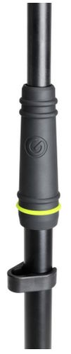 מעמד מיקרופון קצר עם בסיס עגול Heavy Duty ובום טלסקופי מבית GRAVITY