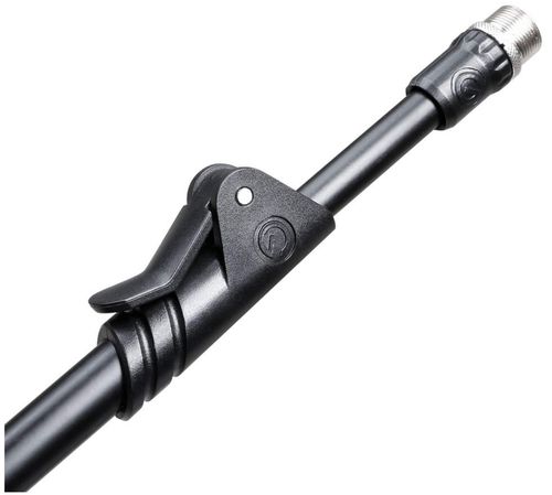 מעמד מיקרופון קצר עם בסיס עגול Heavy Duty ובום טלסקופי מבית GRAVITY