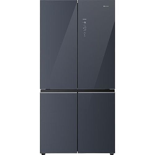 מקרר 4 דלתות מקפיא תחתון 600 ליטר נטו Electra EL685GS עם מפסק תאורה באישור מכון צומת - גימור זכוכית כסופה אחריות ע