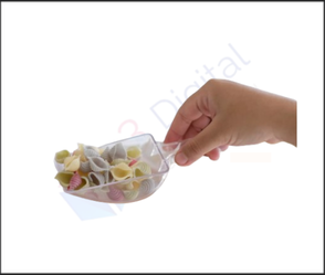 קופסת תצוגה מעוצבת לפיצוחים וממתקים – מגיעה עם כף הגשה נוחה נפח 12.5 ליטר 