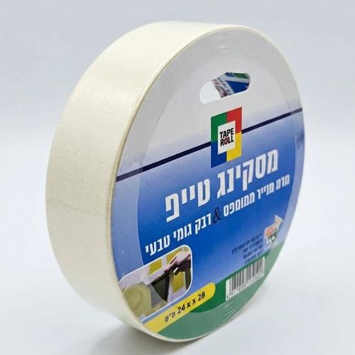 דבק נייר מסקינג טייפ 24 ממ רוחב