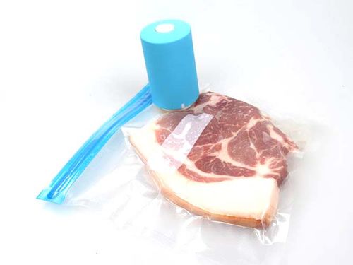 באנדל מארז 5 שקיות ואקום למזון כולל משאבה + סט 6 שקיות נוספות