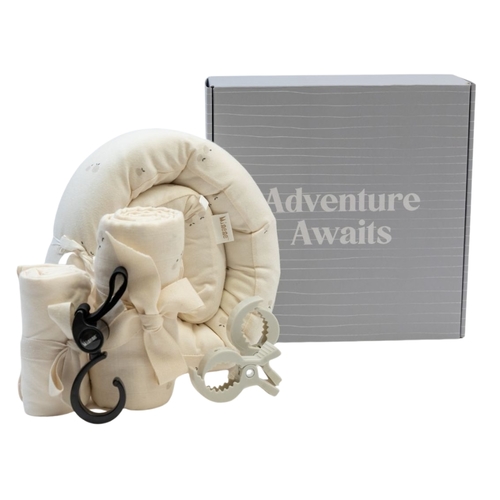 מארז מתנה מיננה- Adventure Awaits בצבע שמנת