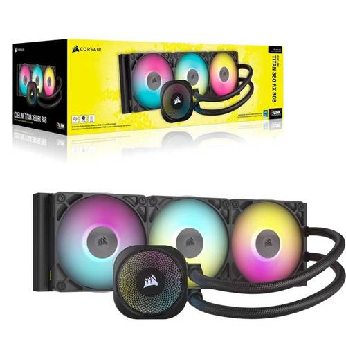 קירור נוזלי למעבד CORSAIR iCUE LINK TITAN 360 RX RGB כולל של