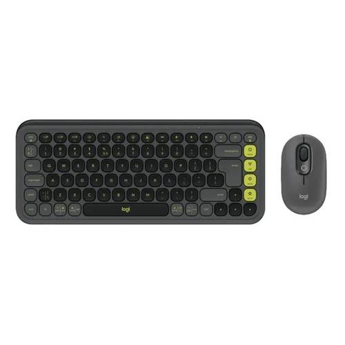 סט מקלדת ועכבר אלחוטיים בצבע גרפיט LOGITECH POP ICON COMBO