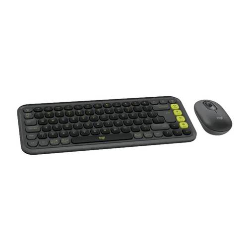 סט מקלדת ועכבר אלחוטיים בצבע גרפיט LOGITECH POP ICON COMBO