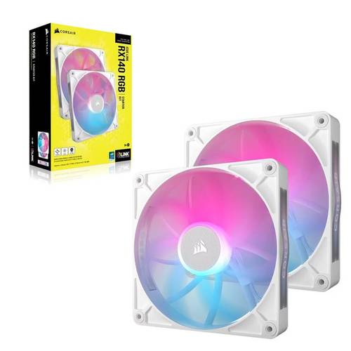 CORSAIR RX140 RGB iCUE LINK – זוג מאווררי 140 מ