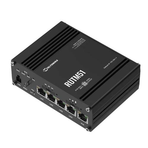נתב סלולרי תעשייתי RUTM51 5G מבית TELTONIKA