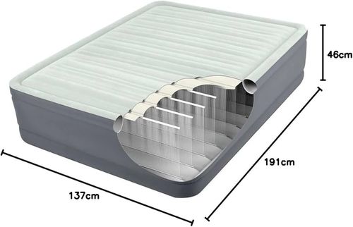מזרון זוגי מתנפח משאבה מובנית Intex 64904 PremAire Inflatable Double Bed