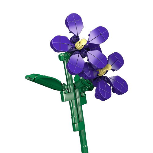 דגם הרכבה Jbricks 150714 Violets Flower