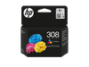 מחסנית דיו מקורית בשלושה צבעים HP 308 