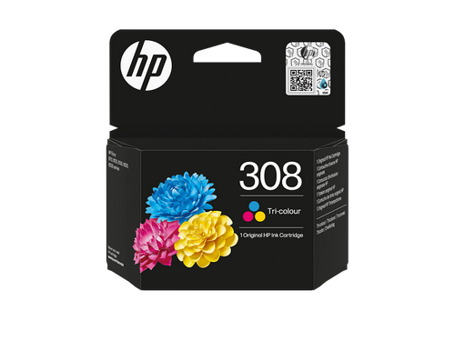 מחסנית דיו מקורית בשלושה צבעים HP 308 