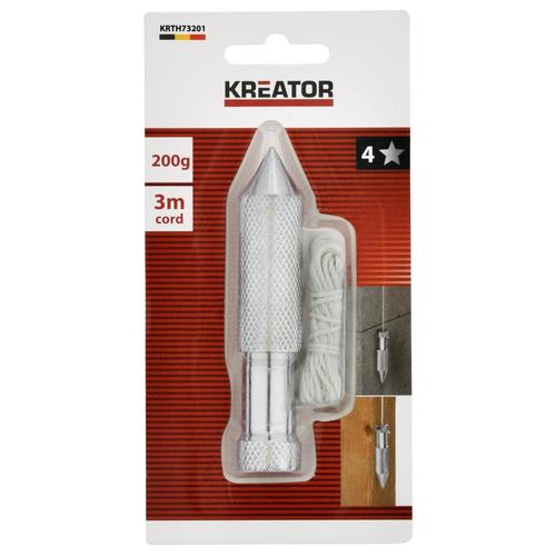 106 KRTH73201, משקולת אנך 200 גרם, PLUMB BOB 200GR