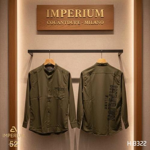 חולצה מכופתרת לילדים מבית Imperium - צבע זית