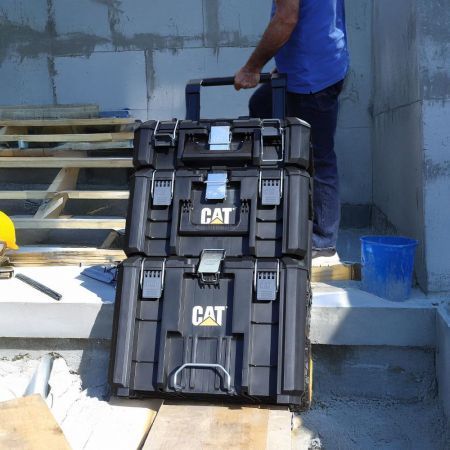 ארגז כלים 3 קומות משוריין 125 ליטר CAT HYPER STACK DA41005