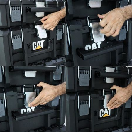 ארגז כלים 3 קומות משוריין 125 ליטר CAT HYPER STACK DA41005
