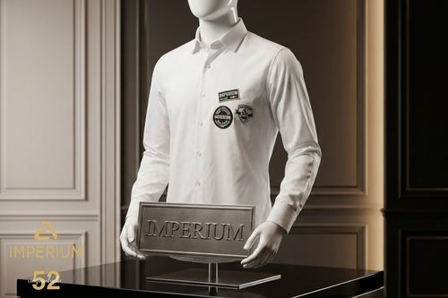 חולצה מכופתרת לבנה לילדים מבית Imperium - סטייל יוקרתי