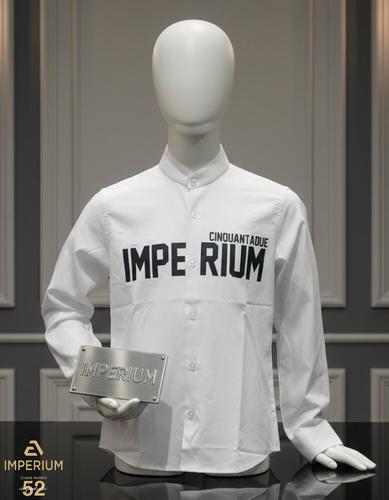 חולצה מכופתרת לבנה לילדים מבית Imperium - דגם CINQUANTADUE