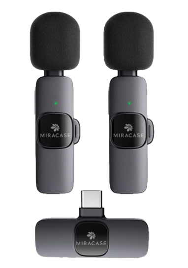 מיקרופון דש אלחוטי כפול דגם MWMC550 מבית MIRACASE