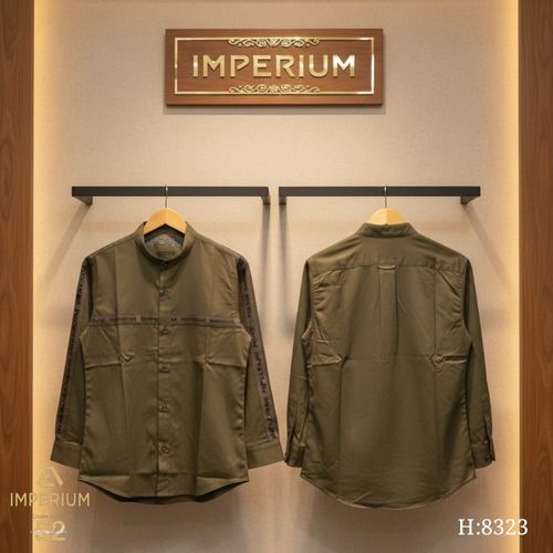 חולצה מכופתרת לילדים מבית Imperium בצבע זית
