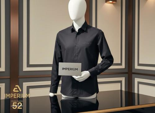 חולצה מכופתרת שחורה לילדים Imperium - שילוב של קלאסיקה וטאץ' מודרני